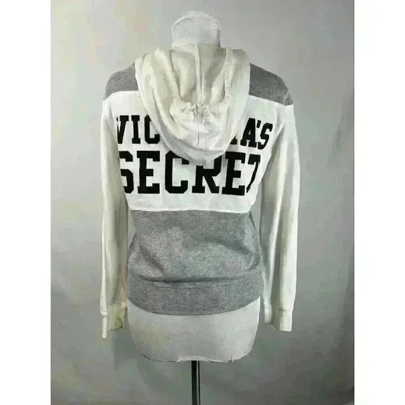 Victoria Secret Dream Angels Zip‎ Front Hoodie Size S White - Picture 3 of 9